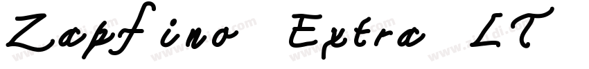 Zapfino Extra LT Fou字体转换